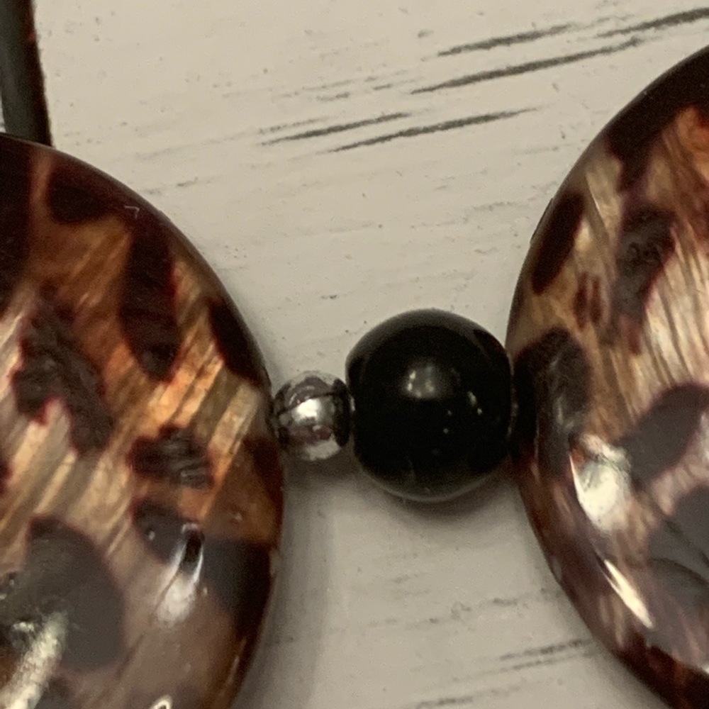 Handmade Animal Print Beaded Necklace - Picture 8 of 8